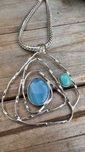 Load image into Gallery viewer, N0803  Aquamarine Turquoise Necklace
