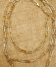 Load image into Gallery viewer, N0935  16” Paperclip 18K Gold Filled Necklace
