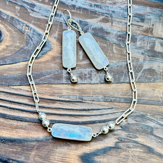 Moonstone Sterling Silver Earrings