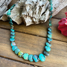 Load image into Gallery viewer, N0850  Turquoise Sterling Necklace (18”-20”)
