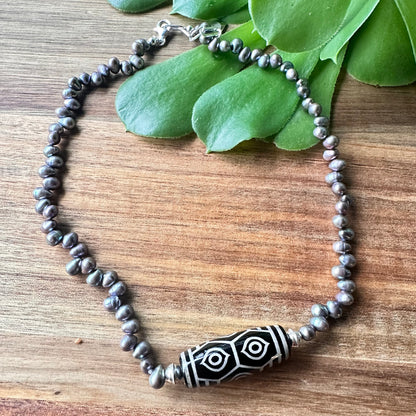Pearl Agate Necklace
