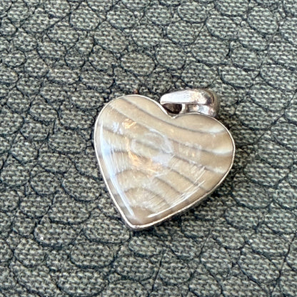 Sale -  1.5"  Picture Jasper  Sterling Silver Pendant Necklace (18")