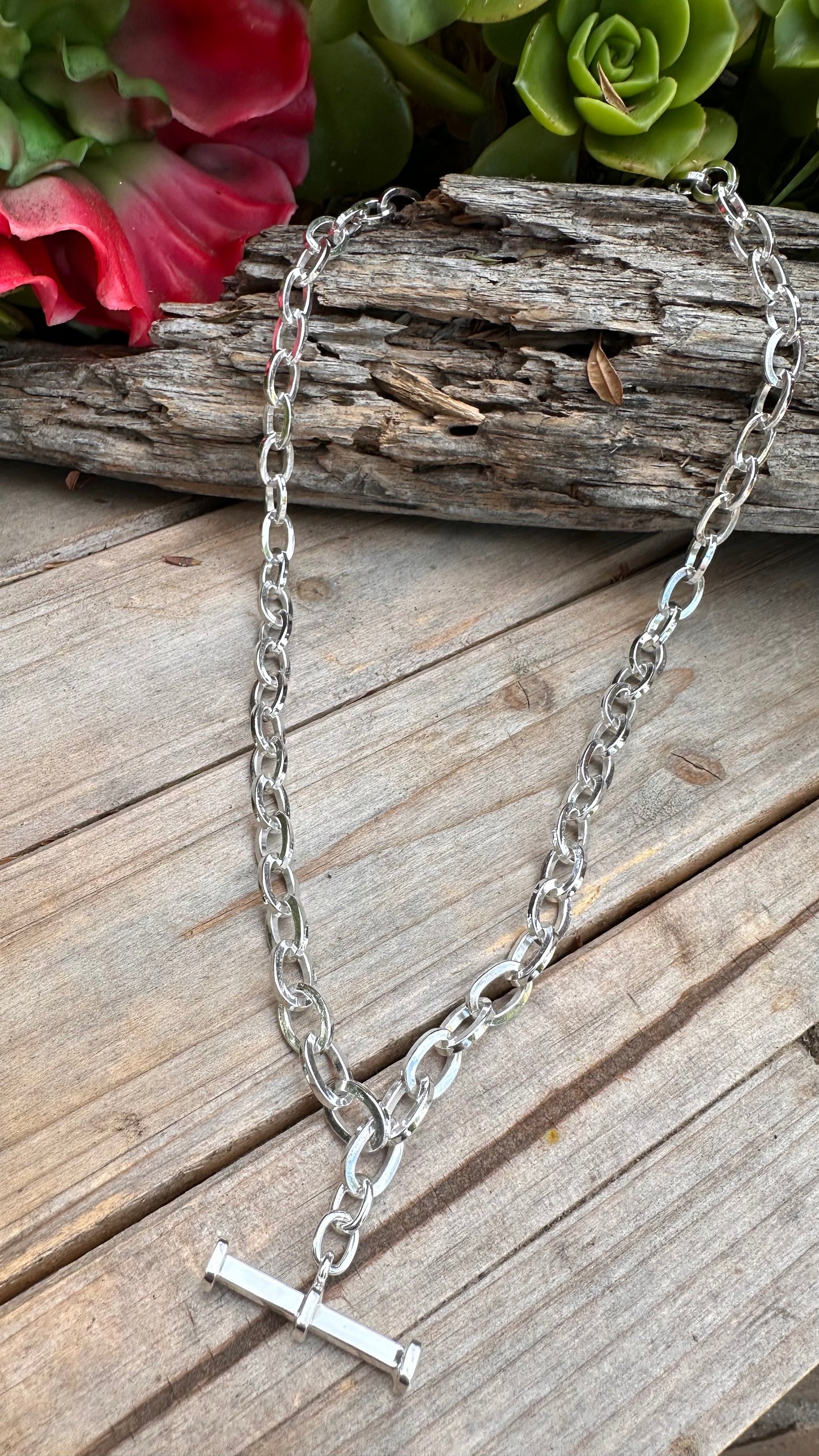 Taxco Sterling Artisan Necklace 19”