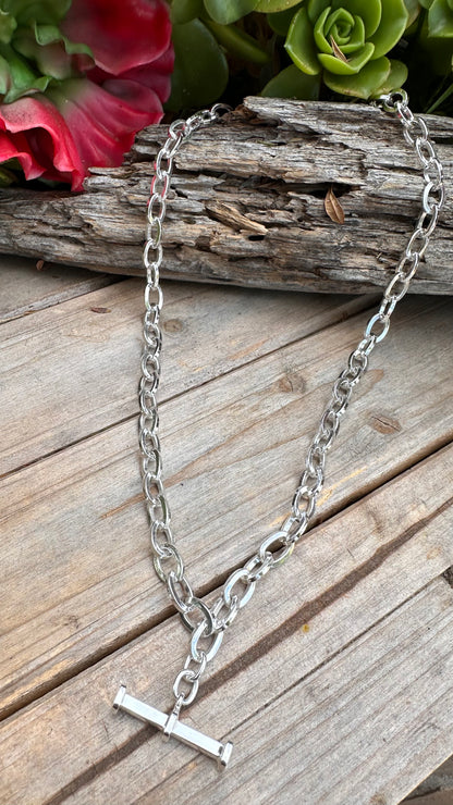 Taxco Sterling Artisan Necklace 19”