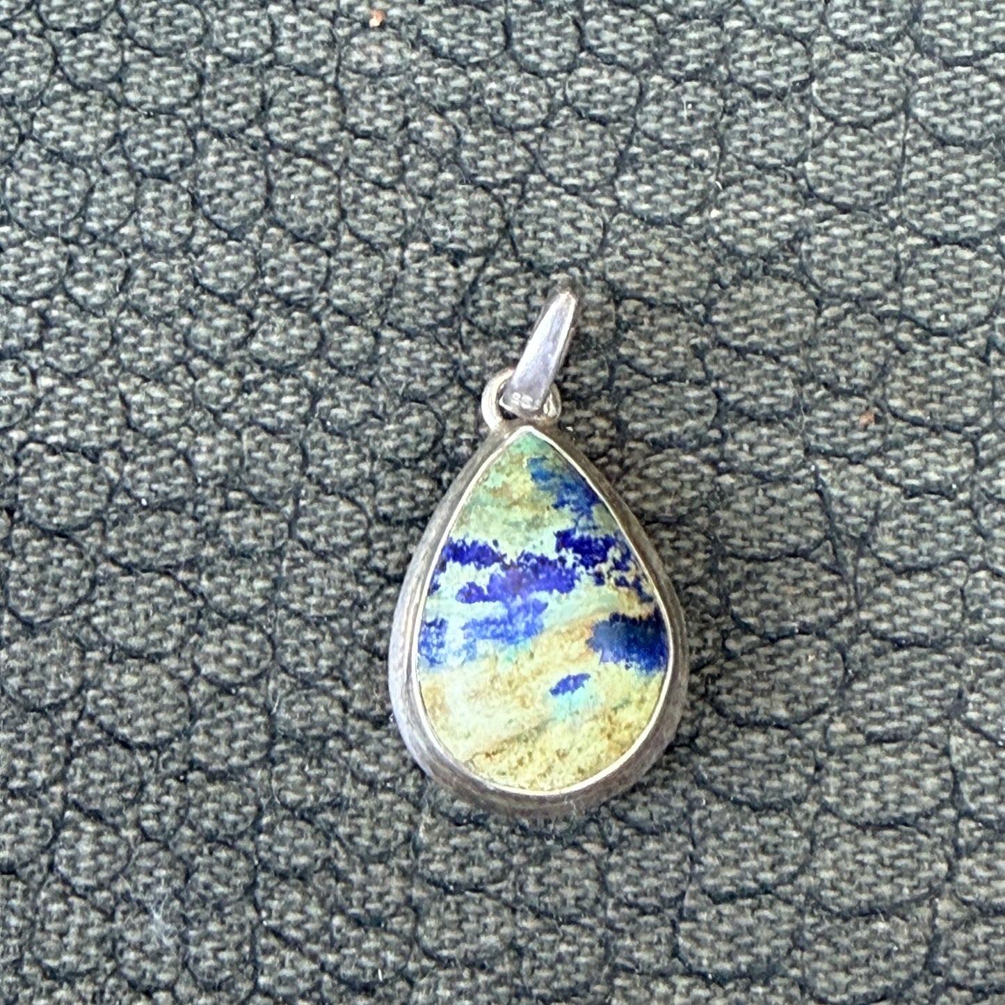 Sale - 1.2"  Lazurite Sterling Silver Pendant Necklace (18")