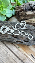 Load image into Gallery viewer, B0323 Sterling Silver Toggle Bracelet
