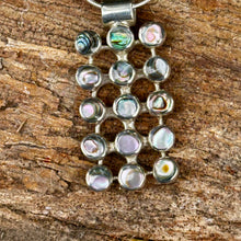 Load image into Gallery viewer, N0896 Abalone Sterling Necklace (18” + 1.8” pendant)
