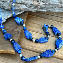 Load image into Gallery viewer, N0575   Afghan Lapis Necklace (28”)
