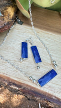 Load image into Gallery viewer, Lapis Sterling Earrings
