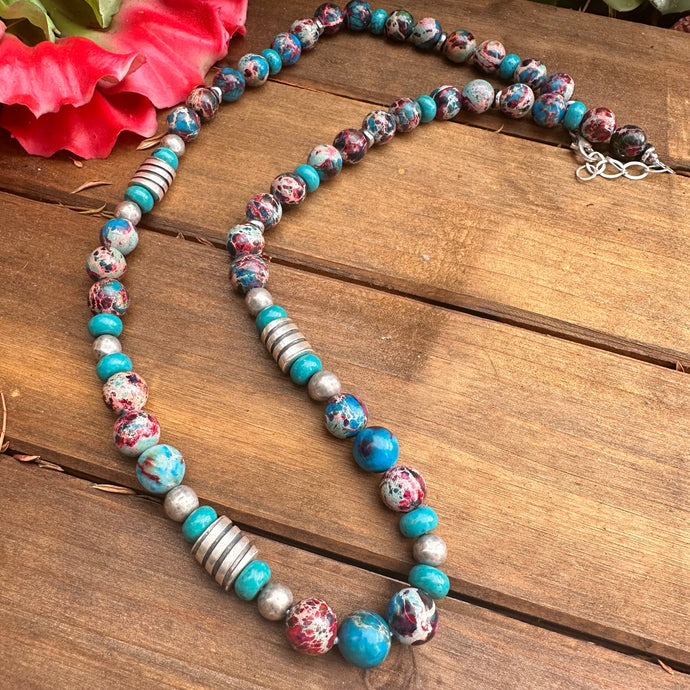 Jasper Sterling Sterling Necklace (22”-24”)