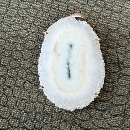Sale -  1.8" Solar Quartz Sterling Silver Pendant Necklace (18") (Copy) (Copy)