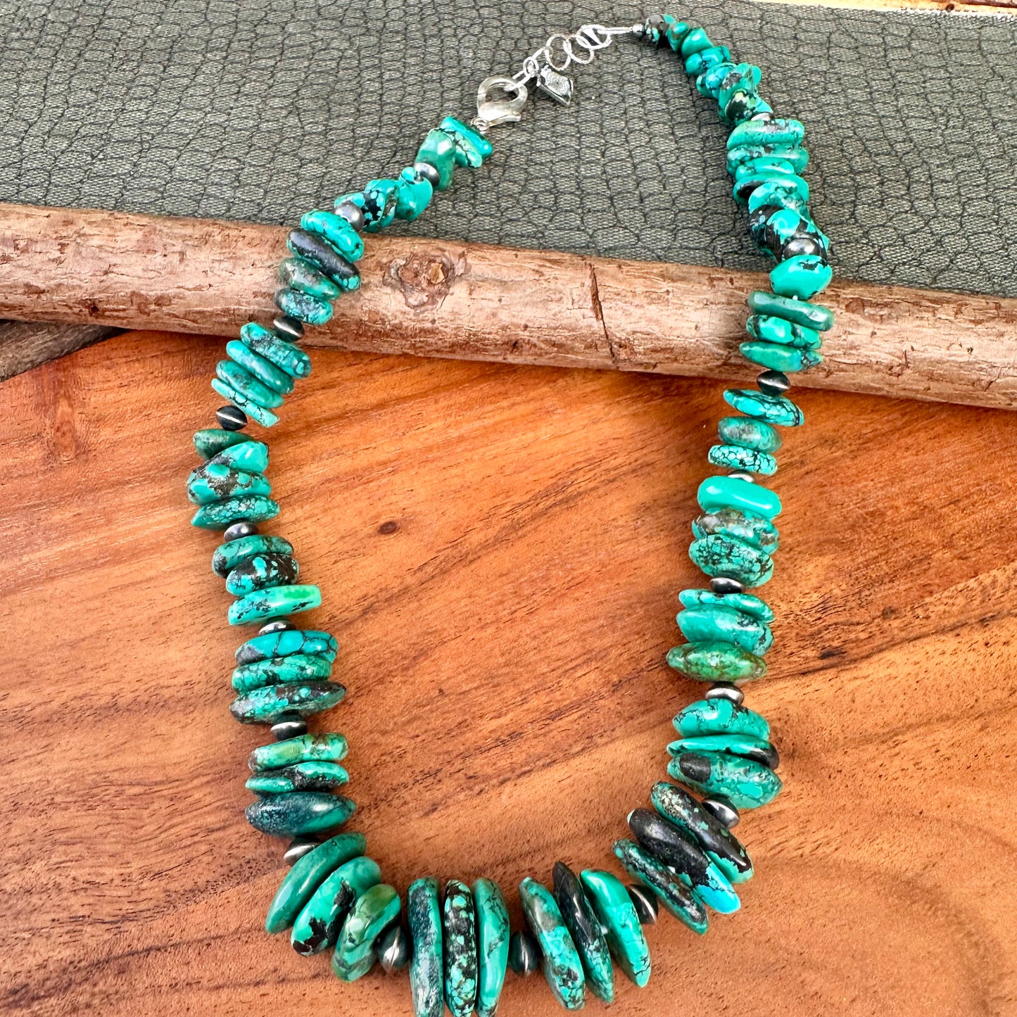 Turquoise Navajo Pearl Necklace (18"-20")
