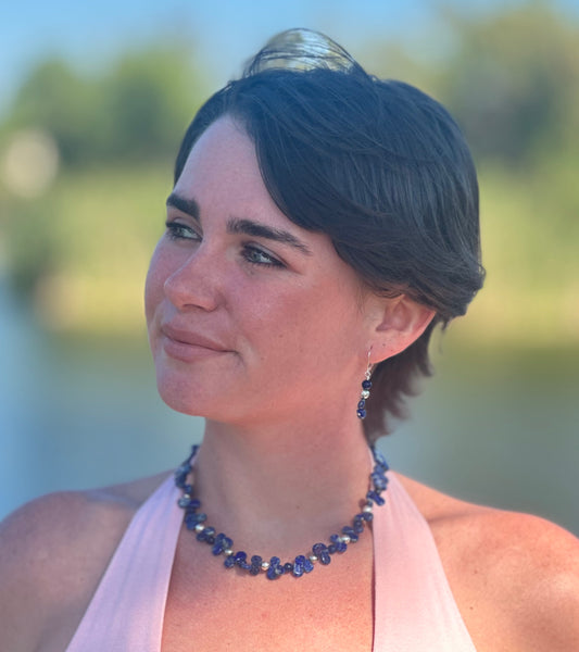 Summer Lapis Necklace (18”-20”)