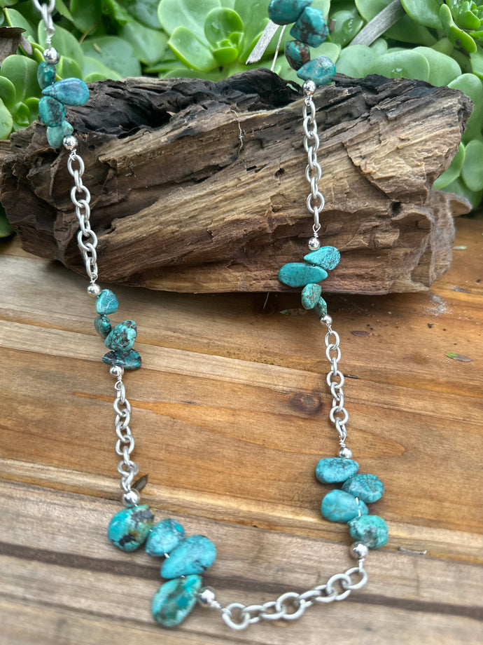 N0645 Turquoise Necklace (24”)