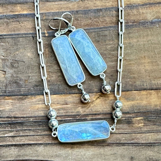 Moonstone Sterling Silver Necklace