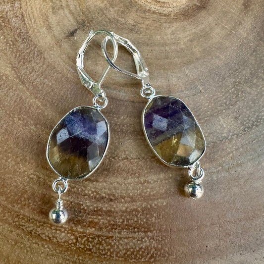 Fluorite Drop Earrings