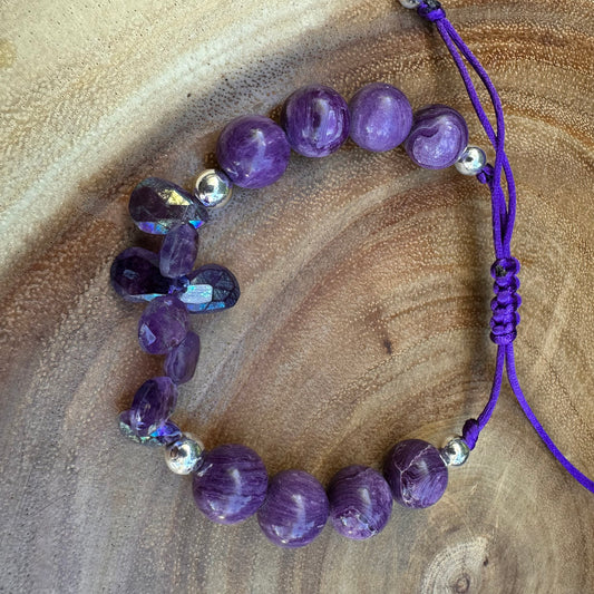 Amethyst Chariote Boho Bracelet