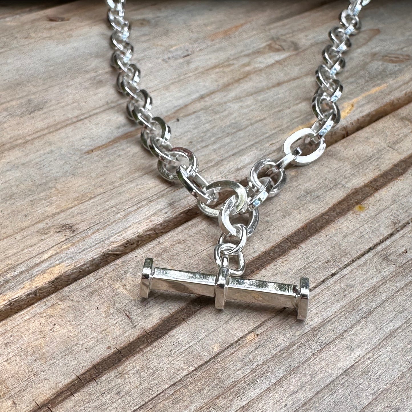 Taxco Sterling Artisan Necklace 19”