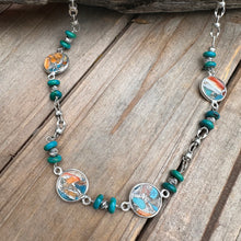 Load image into Gallery viewer, N0793 18” Summer Spiny Turquoise Necklace
