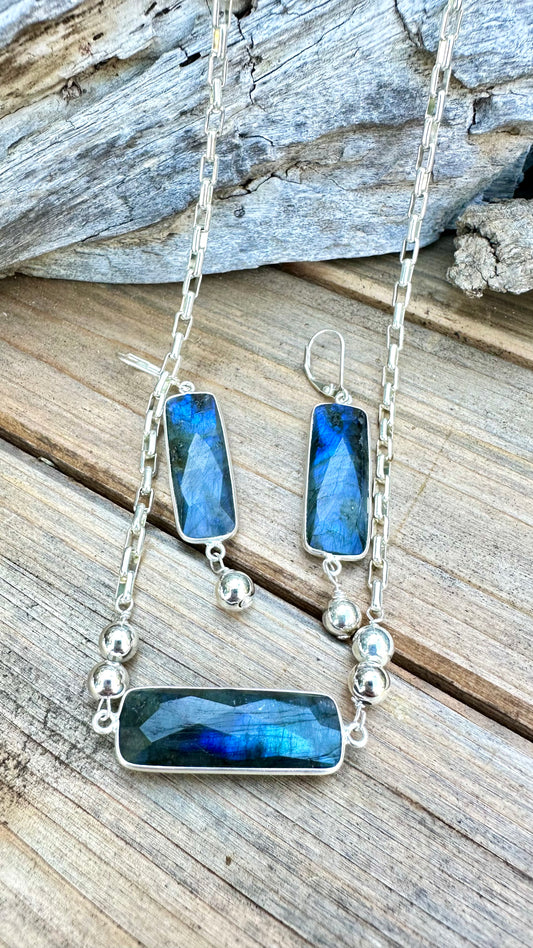Labradorite Earrings