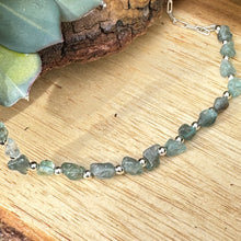 Load image into Gallery viewer, Aqua Marine Sterling Necklace (18”-20”)
