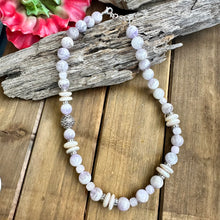 Load image into Gallery viewer, N0861  Lavender Jade Pearl Sterling Necklace (18”-20”)
