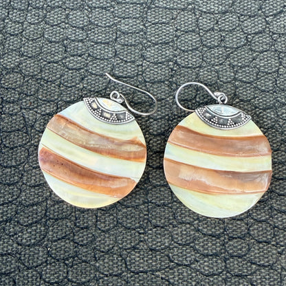 Sale -  Nautilus Shell Sterling Silver Earrings
