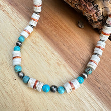 Load image into Gallery viewer, Navajo Pearl Spiny Oyster Turquoise Necklace 18”-20”
