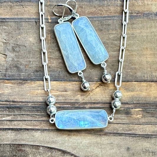 Moonstone Sterling Silver Necklace