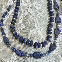 Load image into Gallery viewer, SSP- 333 28” Afghan Lapis Navajo Pearl Necklace
