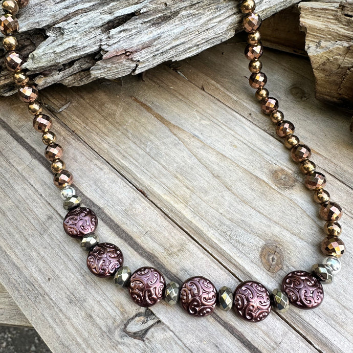 N0741   Copper Necklace (18”-20”)