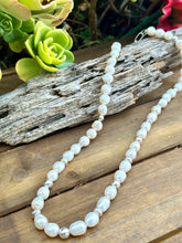 Load image into Gallery viewer, N0824   Pearl Sterling Necklace (22”-24”)
