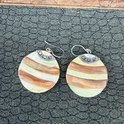 Sale -  Nautilus Shell Sterling Silver Earrings