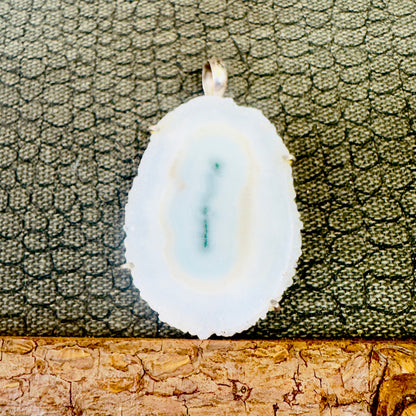 Sale -  1.8" Solar Quartz Sterling Silver Pendant Necklace (18") (Copy) (Copy)