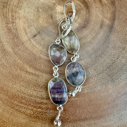 Fluorite Drop Earrings