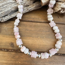 Load image into Gallery viewer, N0846  Rose Quartz Necklace (18”-20”)
