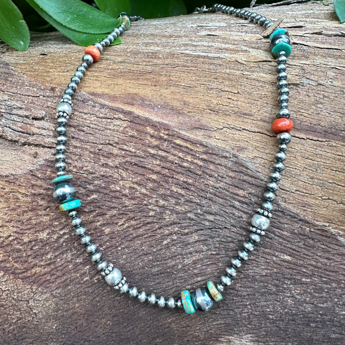 N0705. Navajo Pearls Necklace (18”-20”)