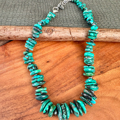Turquoise Navajo Pearl Necklace (18"-20")