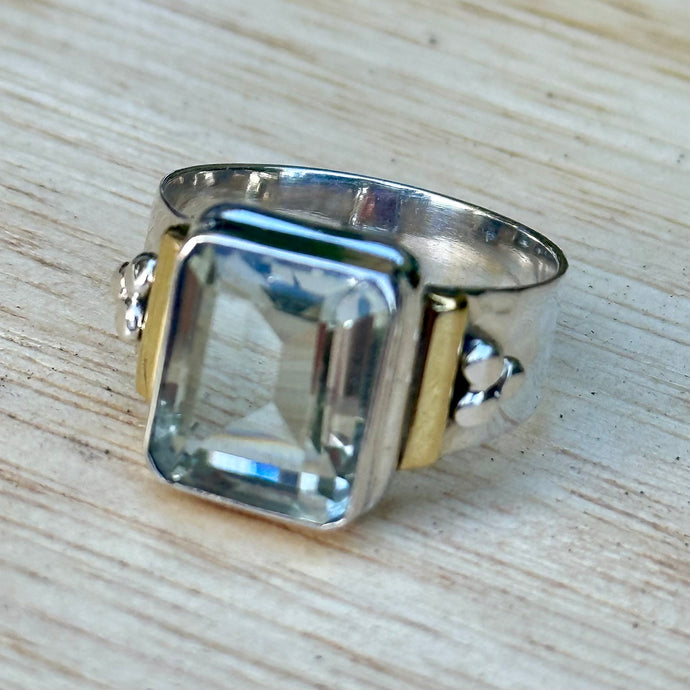 Green Amethyst Ring