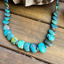 Load image into Gallery viewer, N0850  Turquoise Sterling Necklace (18”-20”)
