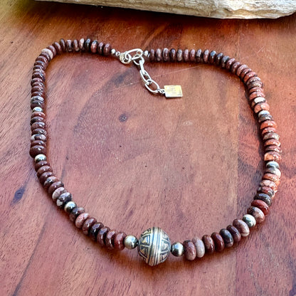 Navajo Pearl Jasper Necklace