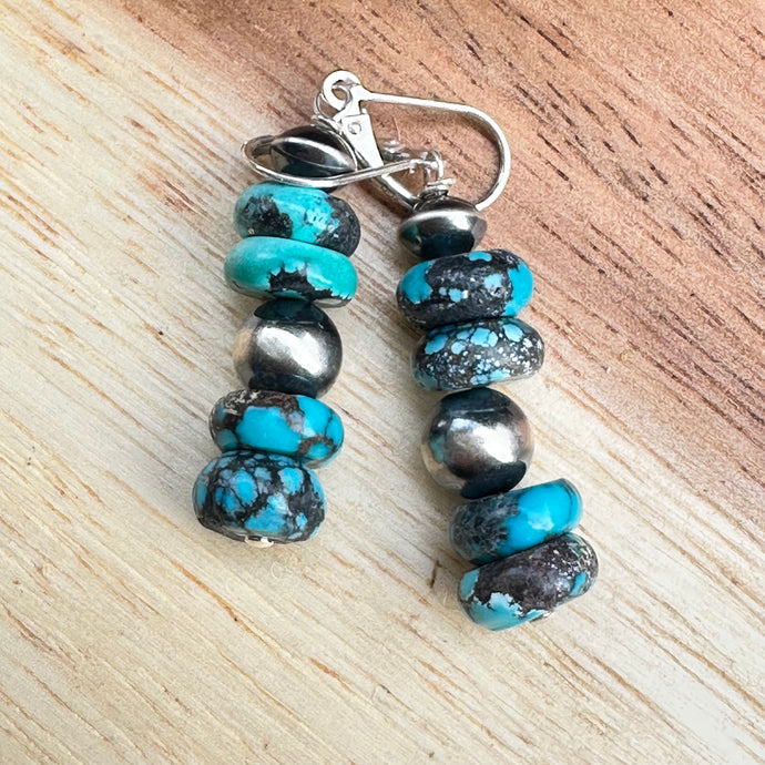 Navajo Pearl Turquoise Earrings