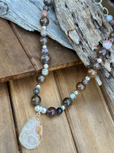 Load image into Gallery viewer, N0572   Fossilized Coral Necklace (18”-20”)
