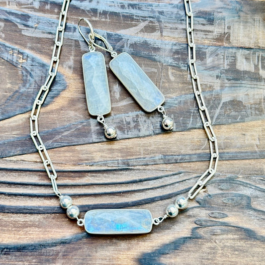 Moonstone Sterling Silver Earrings