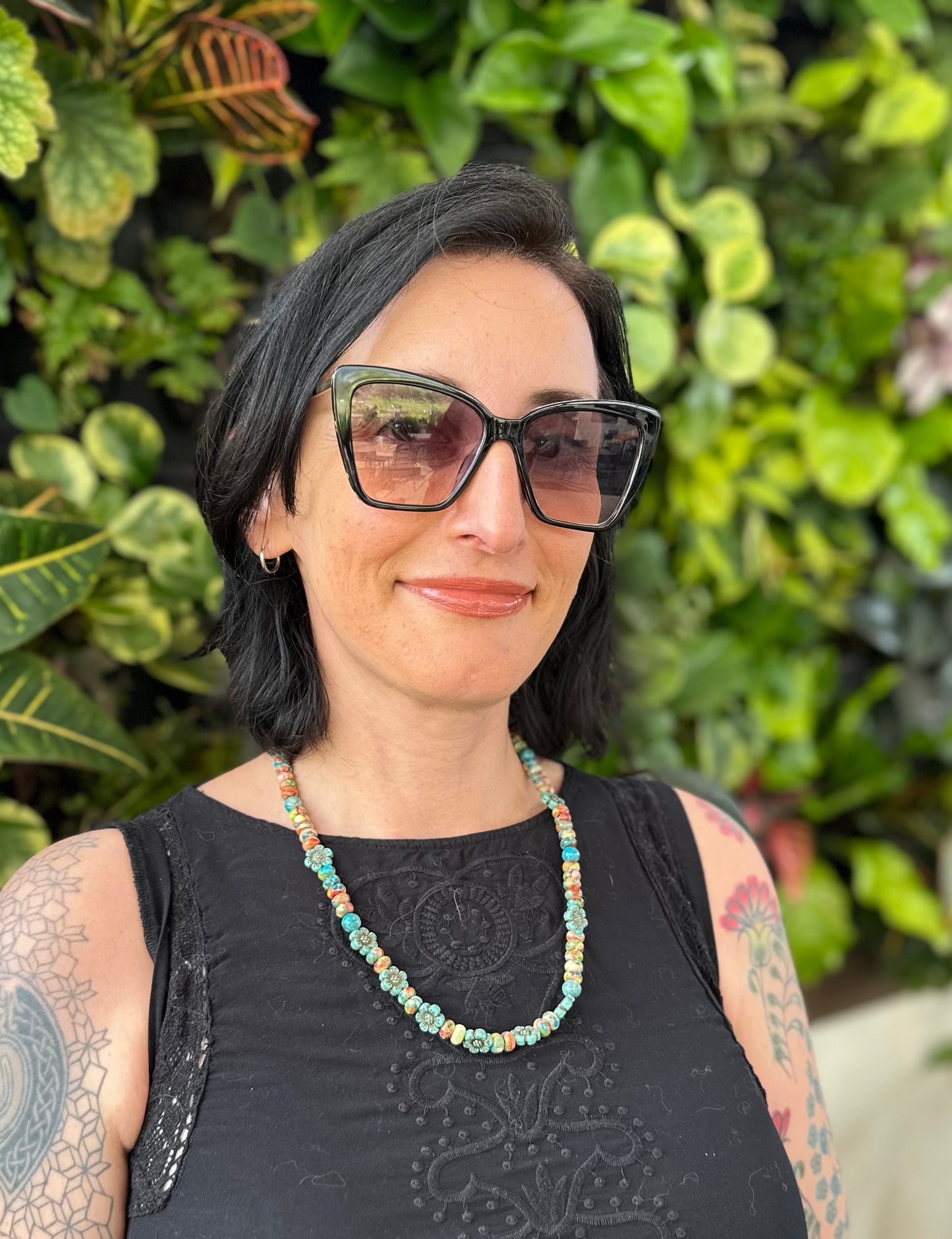 Turquoise Spiny Oyster Necklace (22”-24”)