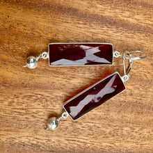 Load image into Gallery viewer, E0743 Garnet Earrings (2.1”)
