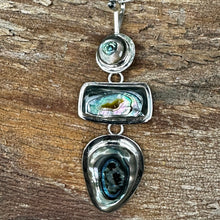 Load image into Gallery viewer, N0895 Abalone Sterling Necklace (30” + 3.25”)
