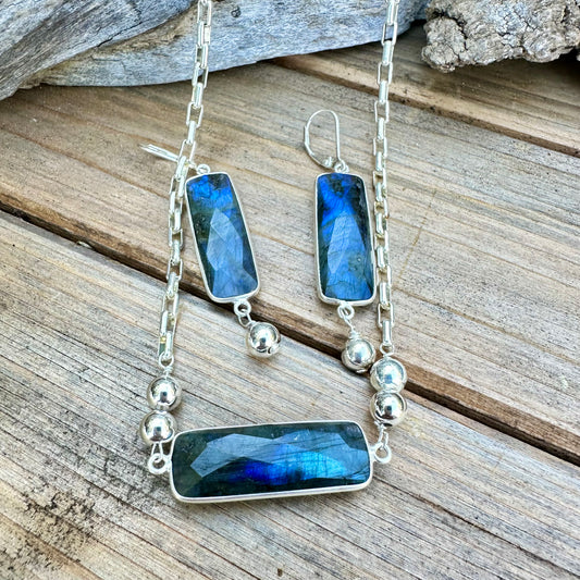 Labradorite Earrings