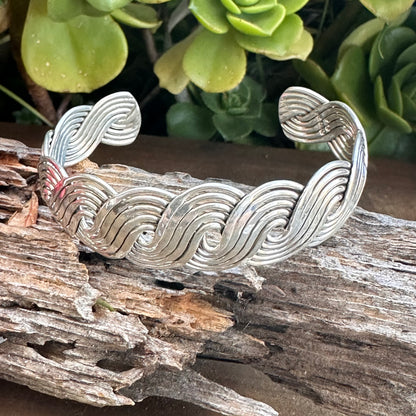 Sterling Silver Weave Cuff