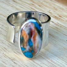 Load image into Gallery viewer, Turquoise Spiny Oyster Ring
